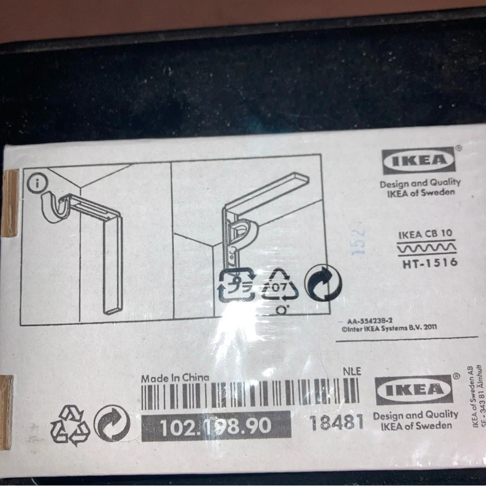 IKEA Curtain Rod Bracket - Grey